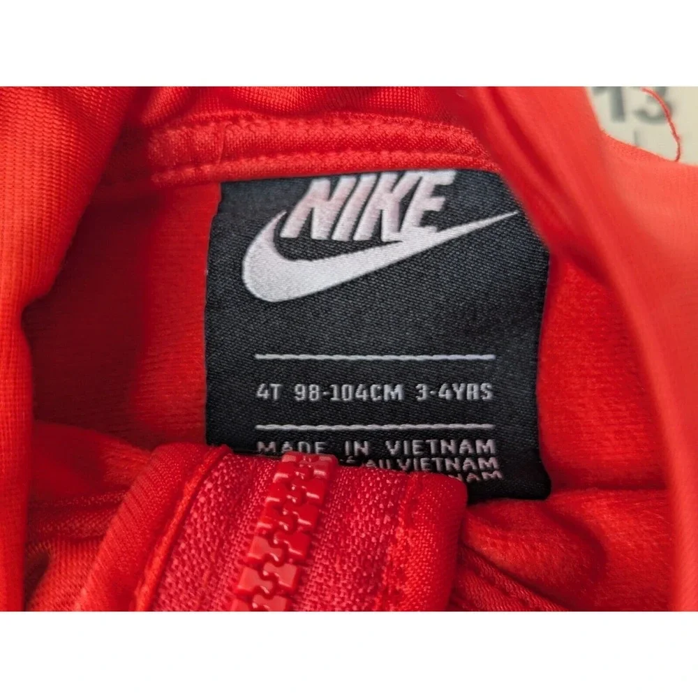 Nike Toddler Jacket Red Black Sz 4T Polyester